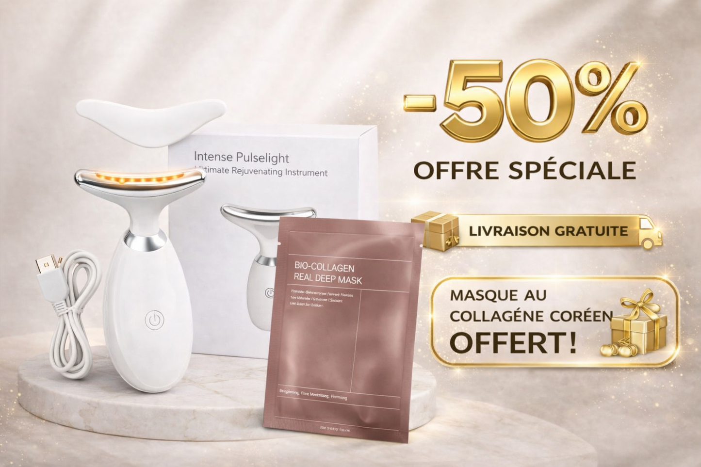 Tovarie Skin + Masque au collagène coréen offert